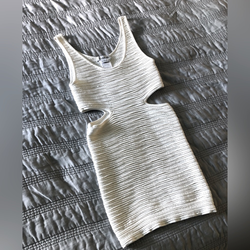 BeBe White Cutout Dress